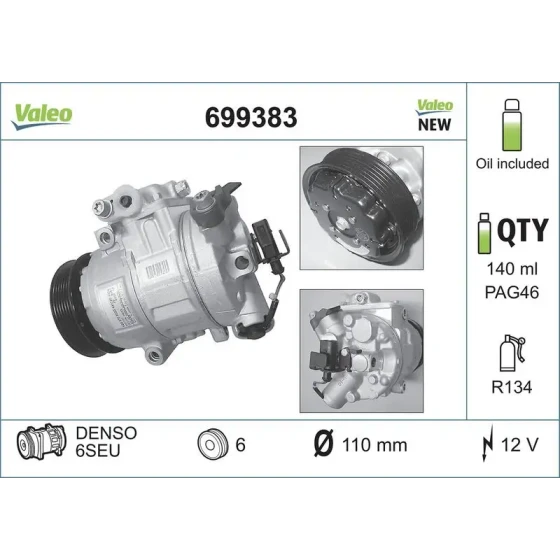 Valeo Klima Kompresörü – 699383 ürün görseli