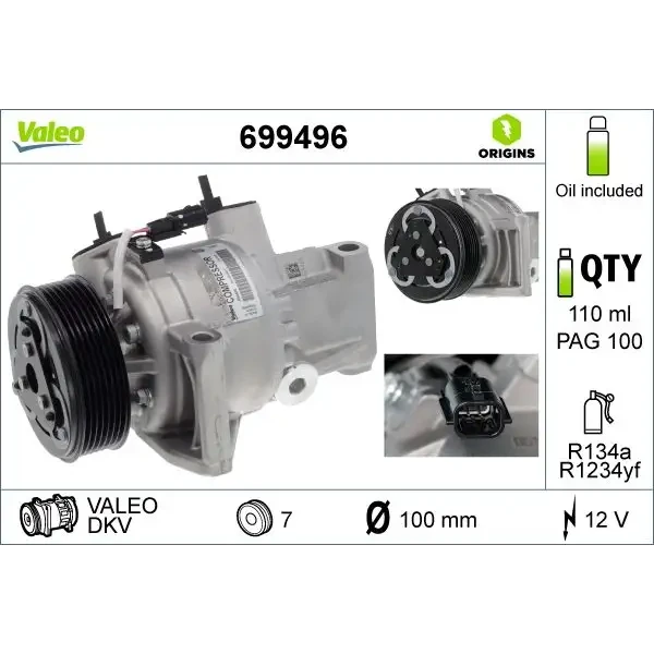 Valeo Klima Kompresörü – 699496 / OEM 926003541R