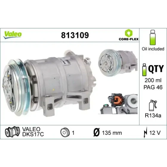 Valeo Klima Kompresörü – 813109 / OEM 92600VK510 ürün görseli