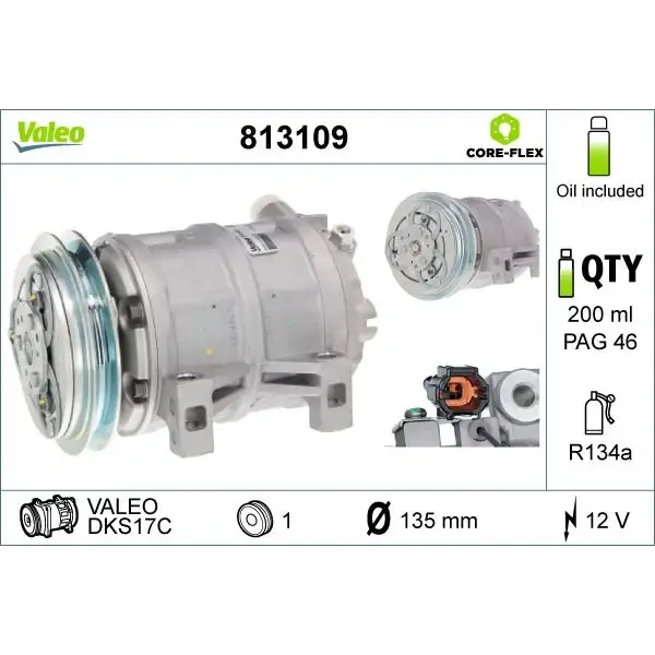 Valeo Klima Kompresörü – 813109 / OEM 92600VK510