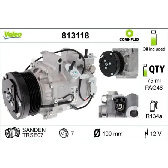 Valeo Klima Kompresörü – 813118 ürün görseli