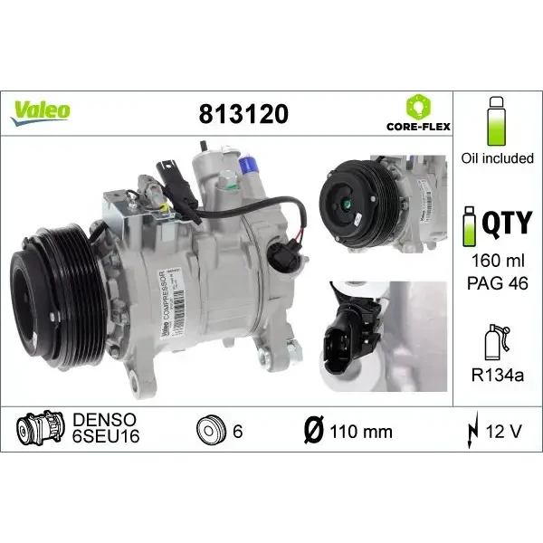 Valeo Klima Kompresörü – 813120 / OEM 64529225703