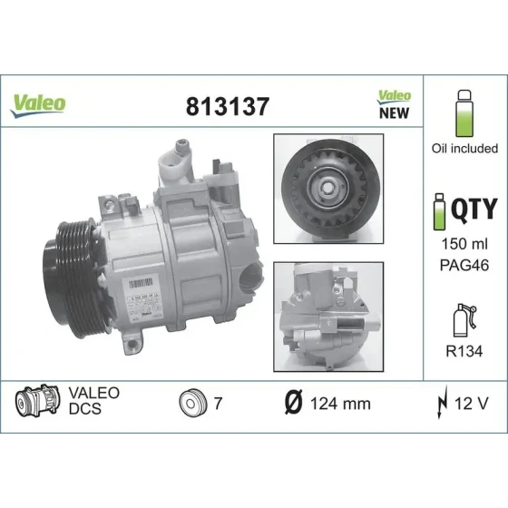 Valeo Klima Kompresörü – 813137 ürün görseli