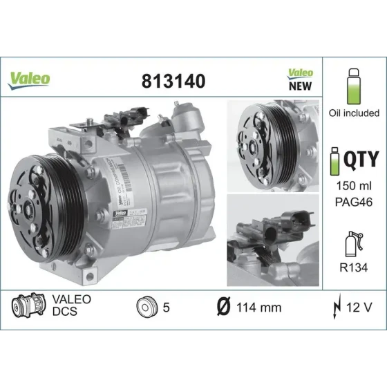 Valeo Klima Kompresörü – 813140 ürün görseli