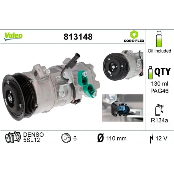 Valeo Klima Kompresörü – 813148 ürün görseli