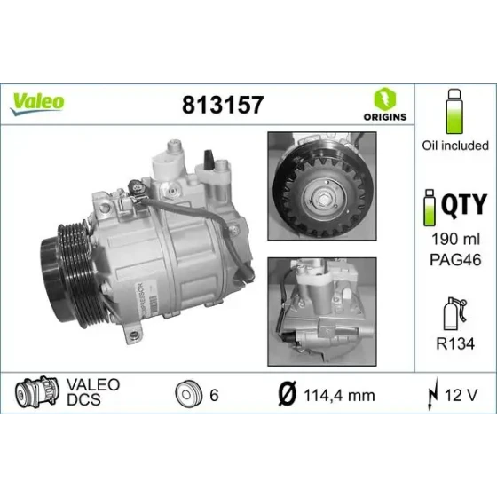 Valeo Klima Kompresörü – 813157 ürün görseli