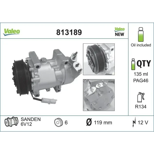Valeo Klima Kompresörü – 813189