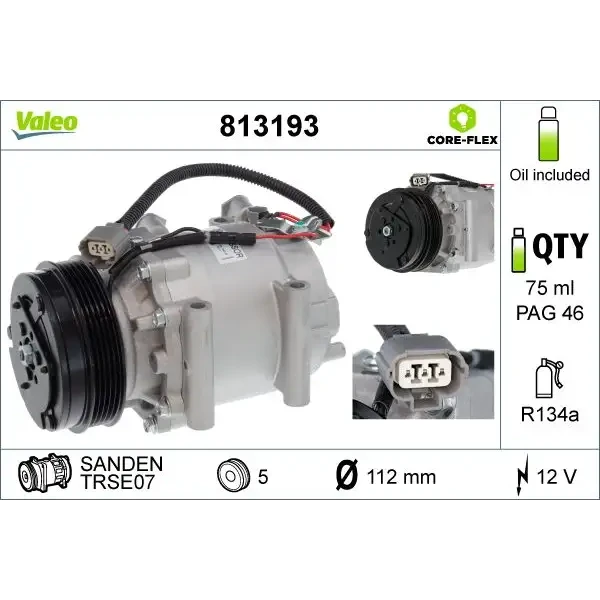 Valeo Klima Kompresörü – 813193 / OEM 38810RMEA02