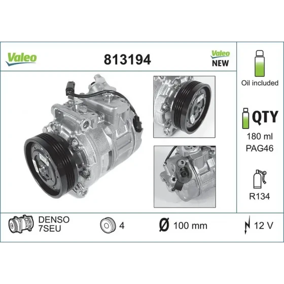 Valeo Klima Kompresörü – 813194 ürün görseli