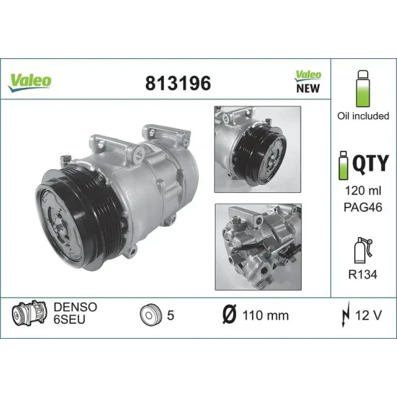 Valeo Klima Kompresörü – 813196 ürün görseli