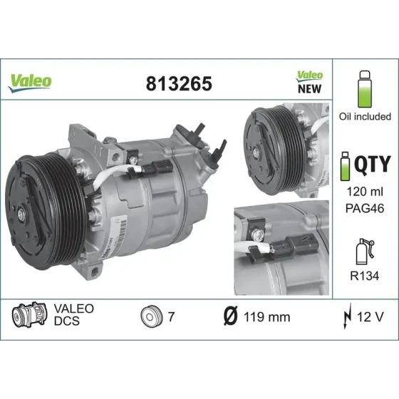 Valeo Klima Kompresörü – 813265 ürün görseli
