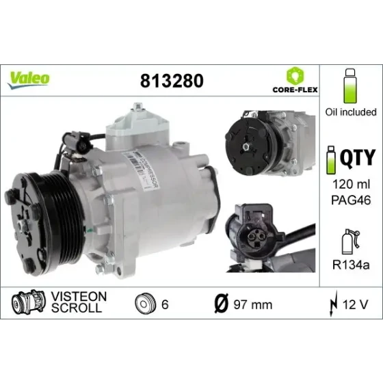Valeo Klima Kompresörü – 813280 ürün görseli