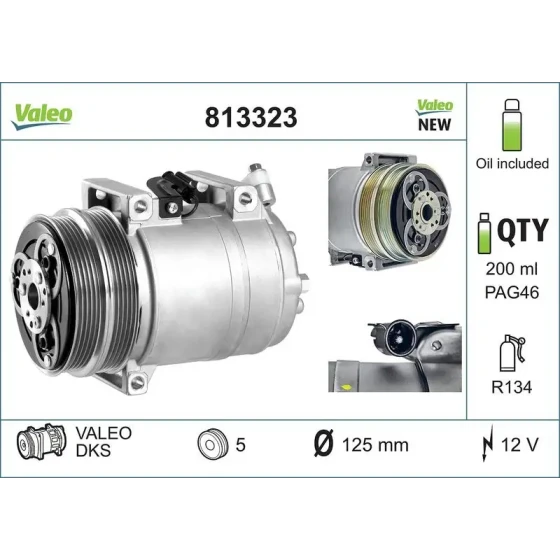 Valeo Klima Kompresörü – 813323 ürün görseli