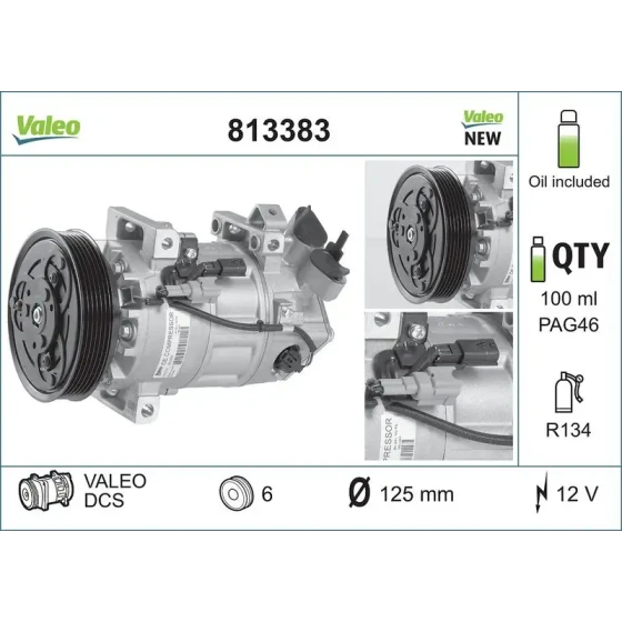 Valeo Klima Kompresörü – 813383 ürün görseli