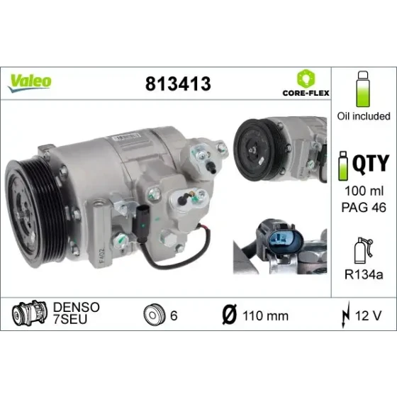 Valeo Klima Kompresörü – 813413 ürün görseli