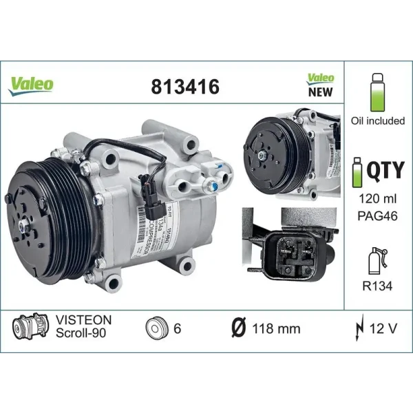 Valeo Klima Kompresörü – 813416