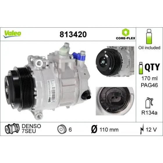 Valeo Klima Kompresörü – 813420 ürün görseli