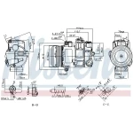 Nissens Klima Kompresörü – 890696 / OEM A0032302911
