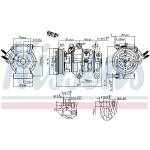Nissens Klima Kompresörü – 891007 / OEM E3B119D629AA