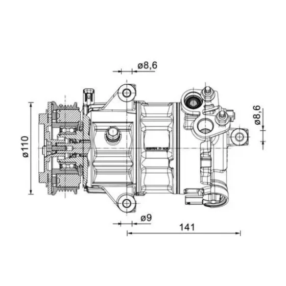 Mahle Klima Kompresörü – ACP1491000P ürün görseli