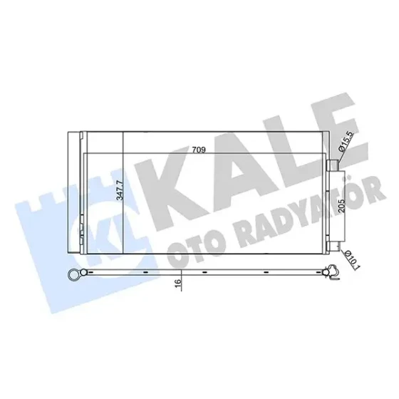 KALE Klima Radyatörü – 342450 / OEM 921100002R ürün görseli