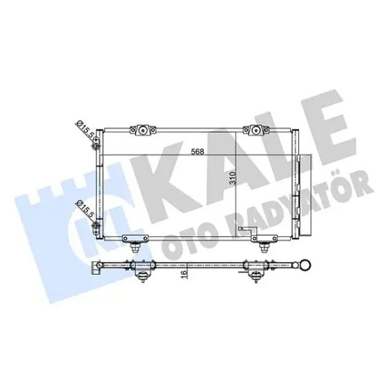 KALE Klima Radyatörü – 342455 / OEM 8845005010 ürün görseli