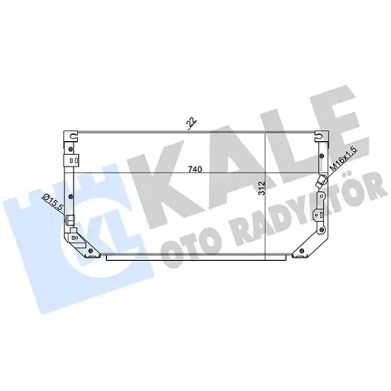 KALE Klima Radyatörü – 342465 / OEM 8846012480 ürün görseli