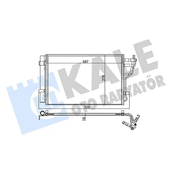 KALE Klima Radyatörü – 342535 / OEM 976061M000