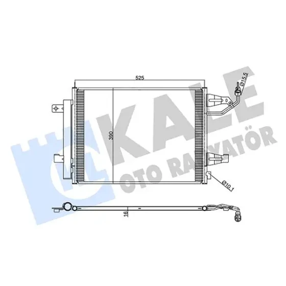 KALE Klima Radyatörü – 342555 / OEM A4548300070 ürün görseli