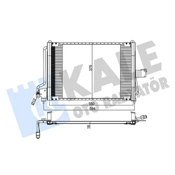 KALE Klima Radyatörü – 342570 / OEM 52460417 ürün görseli