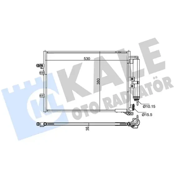 KALE Klima Radyatörü – 342585 / OEM 8200688393 ürün görseli