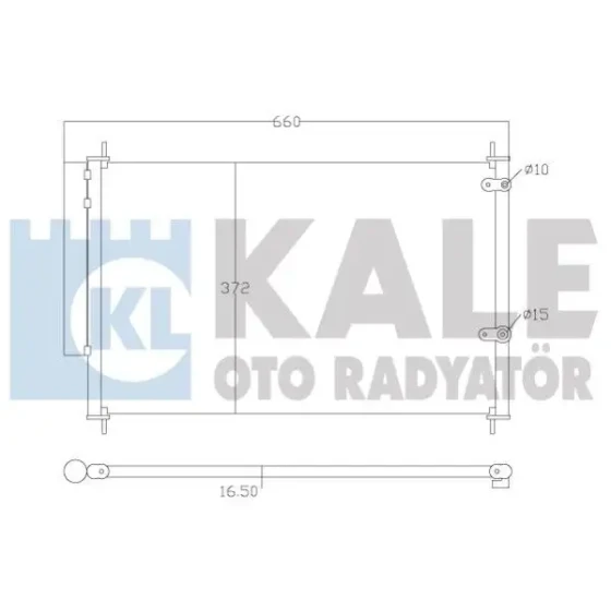 KALE Klima Radyatörü – 342595 / OEM 8845002330 ürün görseli