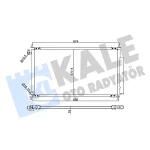 KALE Klima Radyatörü – 342610 / OEM 80110SEA013