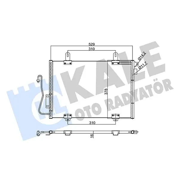 KALE Klima Radyatörü – 342810 / OEM 7700414103