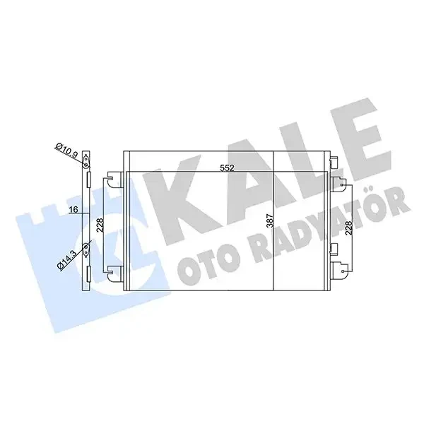 KALE Klima Radyatörü – 342830 / OEM 8200191738