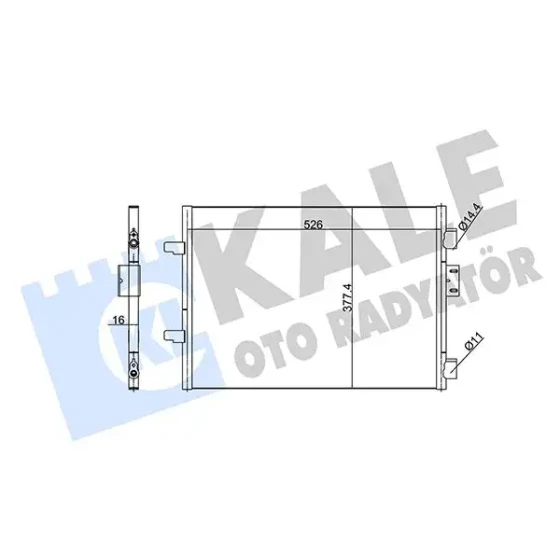 KALE Klima Radyatörü – 342835 / OEM 7700436062 ürün görseli