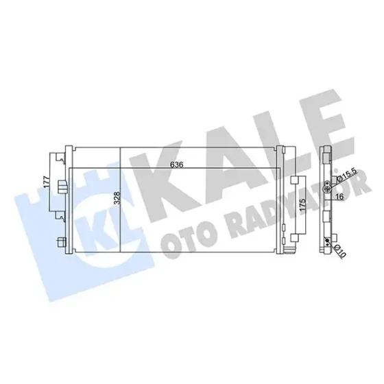 KALE Klima Radyatörü – 342840 / OEM 921008028R ürün görseli