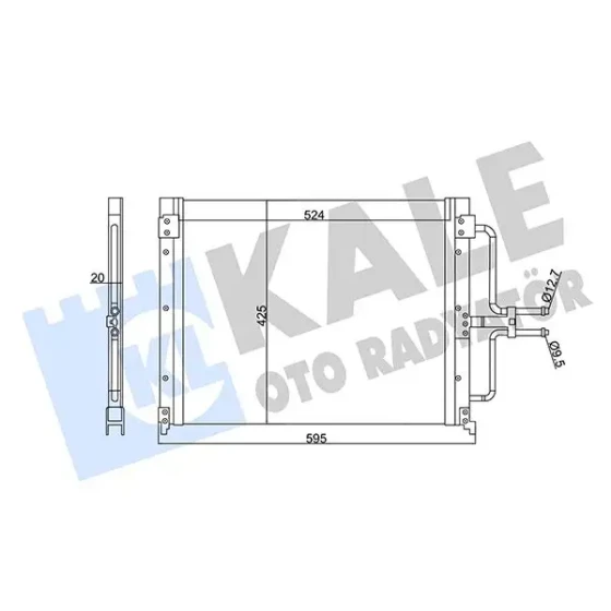 KALE Klima Radyatörü – 342845 / OEM 7701038395 ürün görseli
