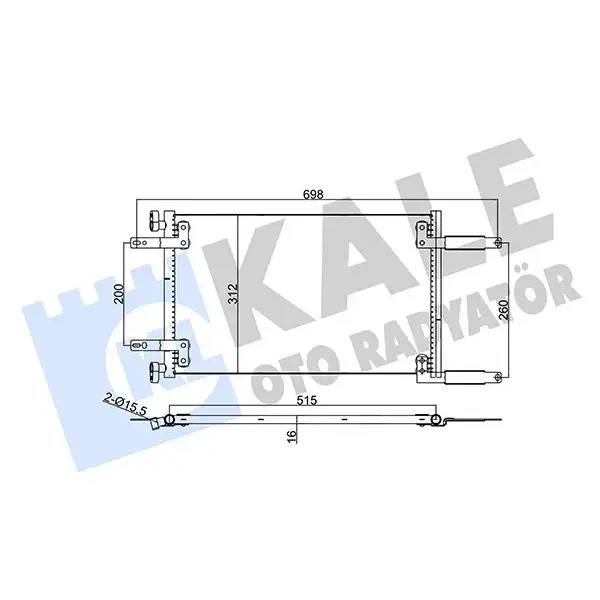 KALE Klima Radyatörü – 342850 / OEM 46811208