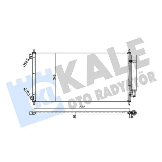 KALE Klima Radyatörü – 342955 / OEM 80110TM0T01 ürün görseli