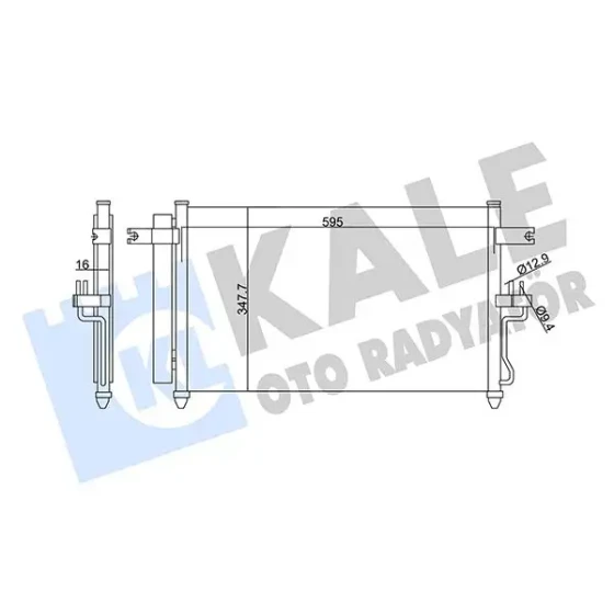 KALE Klima Radyatörü – 342980 / OEM 9760625800 ürün görseli