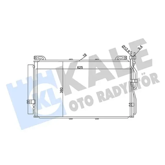 KALE Klima Radyatörü – 342995 / OEM 9760617801 ürün görseli