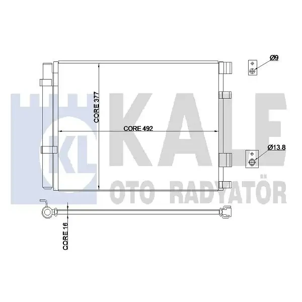 KALE Klima Radyatörü – 343015 / OEM 976061R300