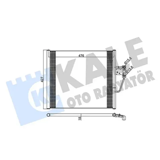 KALE Klima Radyatörü – 343055 / OEM 8378438 ürün görseli