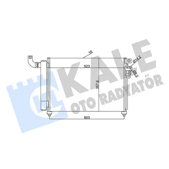 KALE Klima Radyatörü – 343125 / OEM 976061G300 ürün görseli