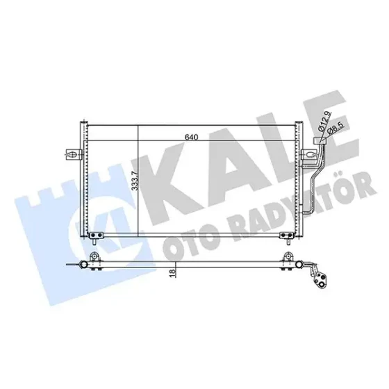 KALE Klima Radyatörü – 343155 / OEM MR460269 ürün görseli