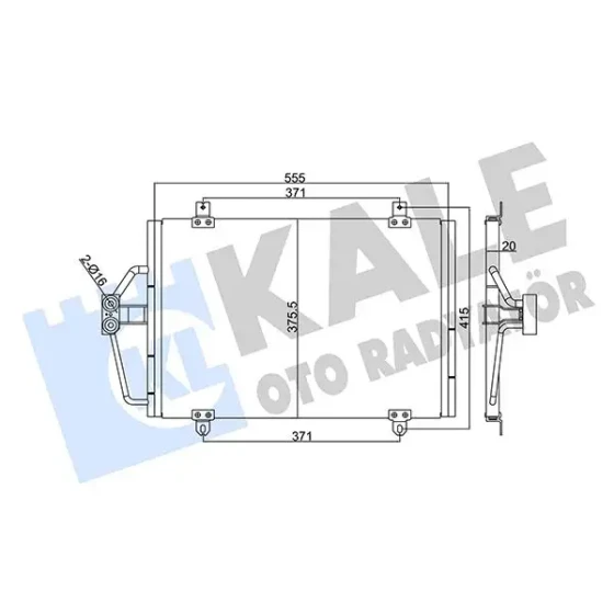 KALE Klima Radyatörü – 344320 / OEM 7700432391 ürün görseli