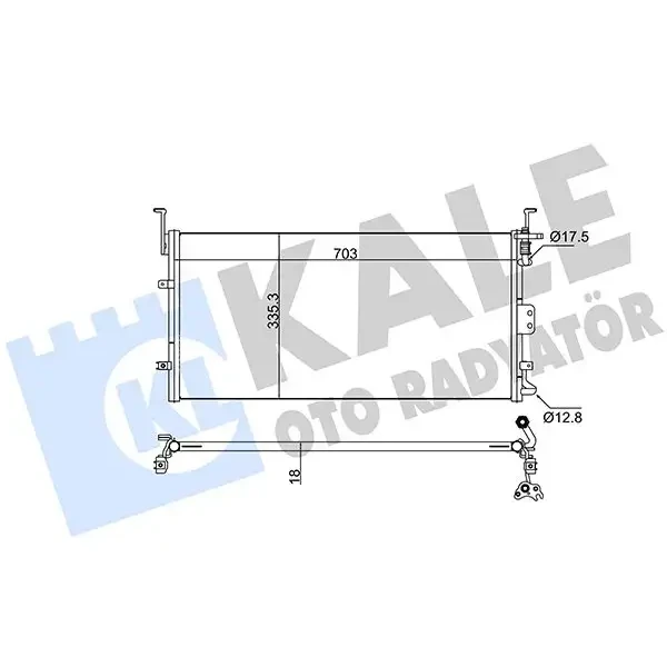 KALE Klima Radyatörü – 345230 / OEM 9760638002