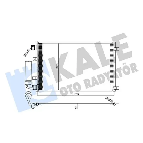 KALE Klima Radyatörü – 345265 / OEM 92100JD00A