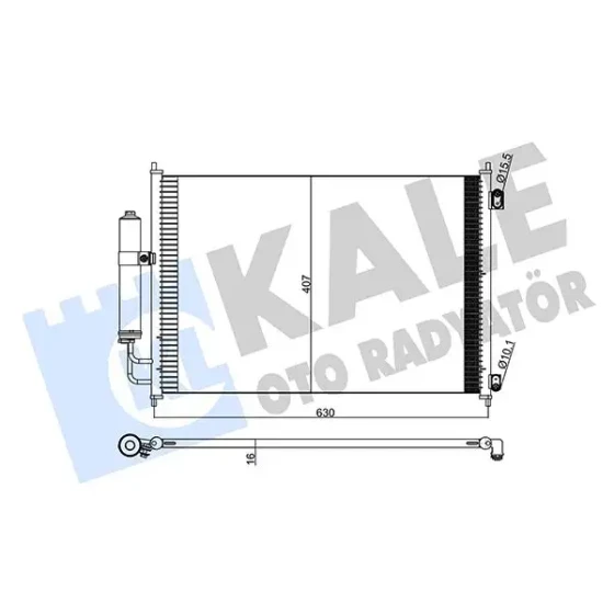 KALE Klima Radyatörü – 345275 / OEM 92100JG000 ürün görseli